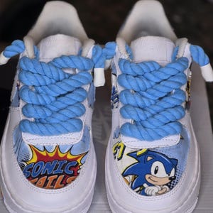 Handcrafted Sonic Nike Air Force 1