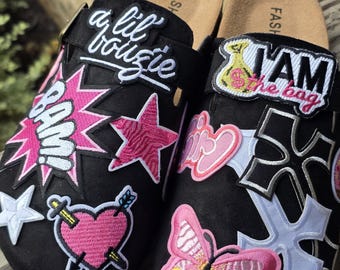 Handcrafted Patched Clogs