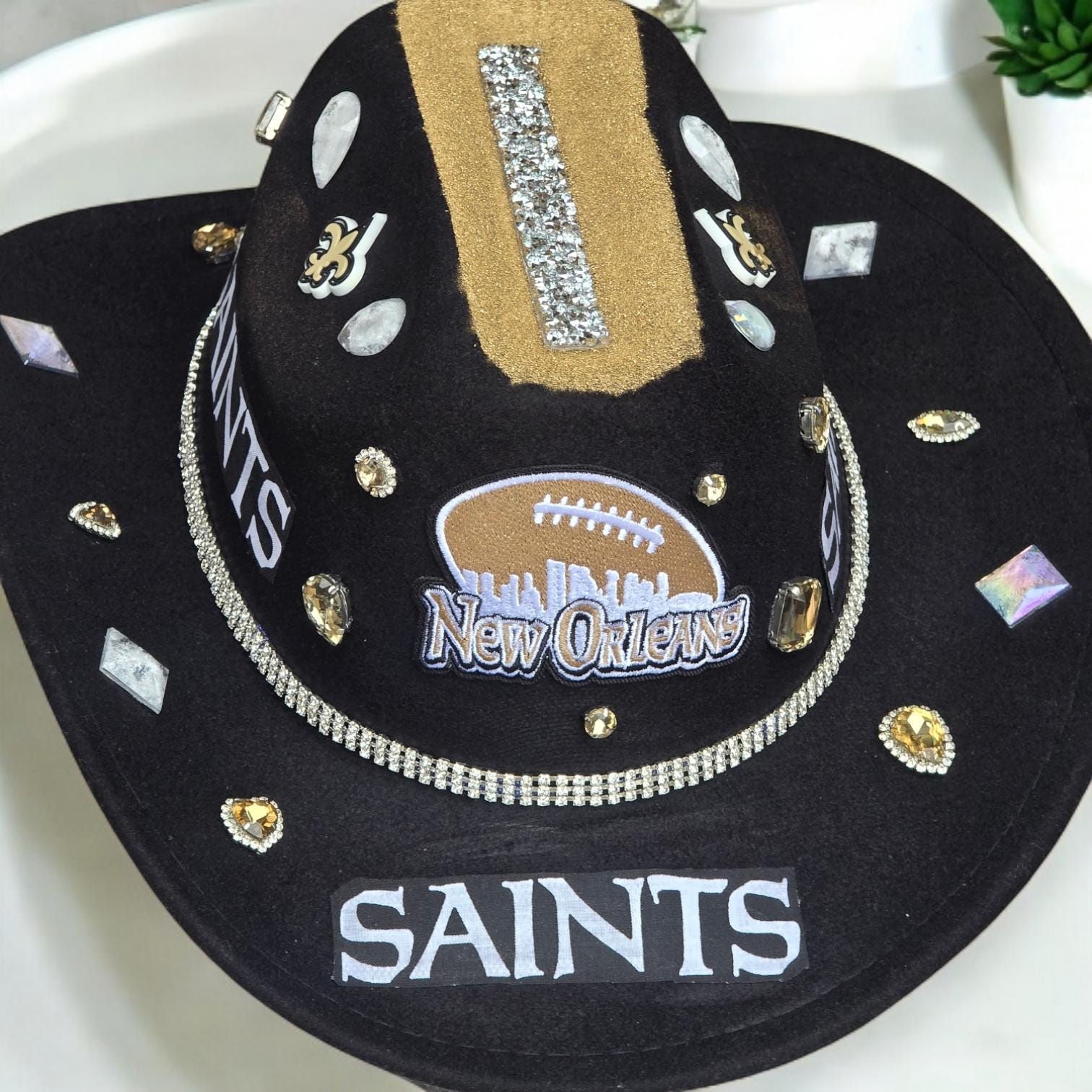 New Orleans Saints Cowboy Hat - Etsy display picture 3