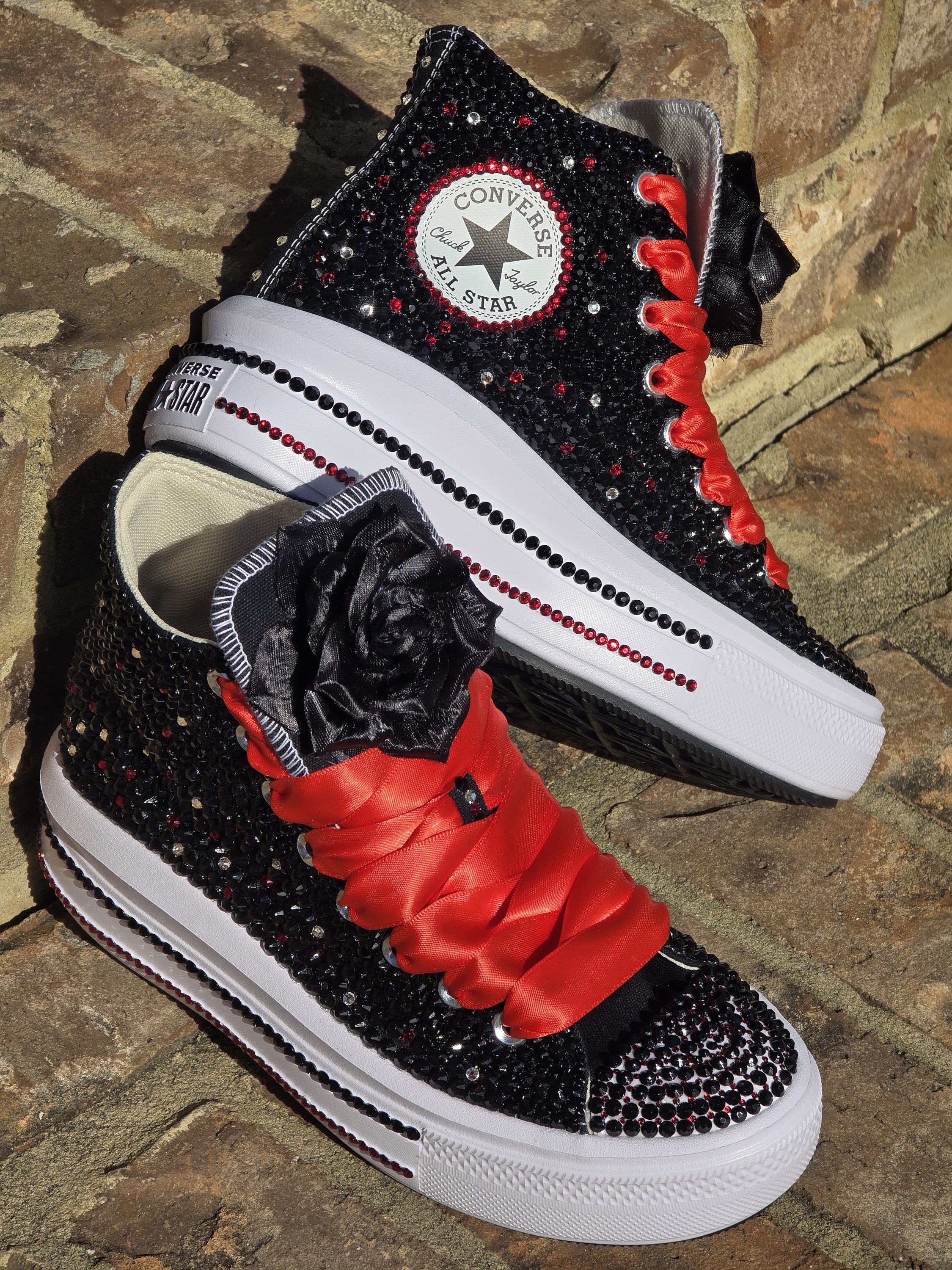 Glitter Black Bling Converse High Top Kids Black Glitter Converse