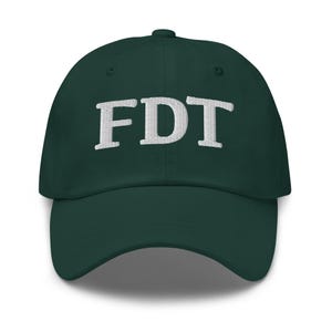 Embroidered FDT Dad hat, Fuck Trump Hat, Anti trump hat, Epstein hat, Embroidered FDT