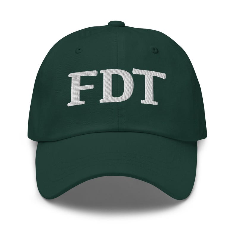 Embroidered FDT Dad hat, Fuck Trump Hat, Anti trump hat, Epstein hat, Embroidered FDT
