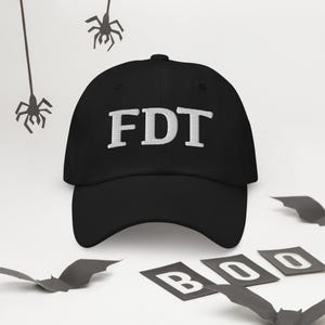 Embroidered FDT Dad hat, Fuck Trump Hat, Anti trump hat, Epstein hat, Embroidered FDT