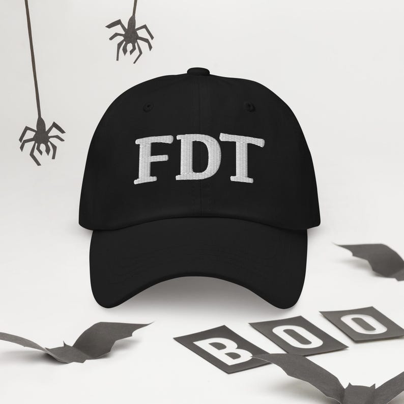 Embroidered FDT Dad hat, Fuck Trump Hat, Anti trump hat, Epstein hat, Embroidered FDT