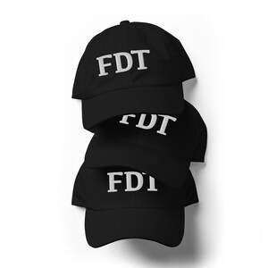 Embroidered FDT Dad hat, Fuck Trump Hat, Anti trump hat, Epstein hat, Embroidered FDT