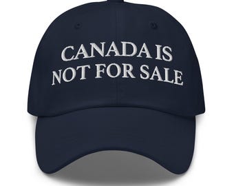 Gorra «Canadá no se vende» – Gorra bordada con hoja de arce – Gorra canadiense anti-Trump