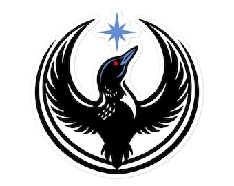 ミネソタ州反乱同盟ステッカー | ミネソタ州鳥アビ抗議ステッカー | 政治抵抗ビニールデカール | プログレッシブ・ミネソタ