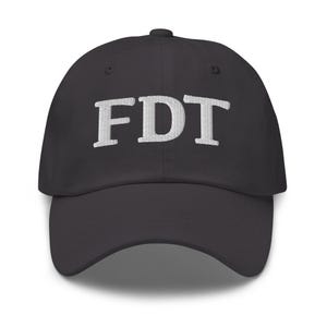 Embroidered FDT Dad hat, Fuck Trump Hat, Anti trump hat, Epstein hat, Embroidered FDT