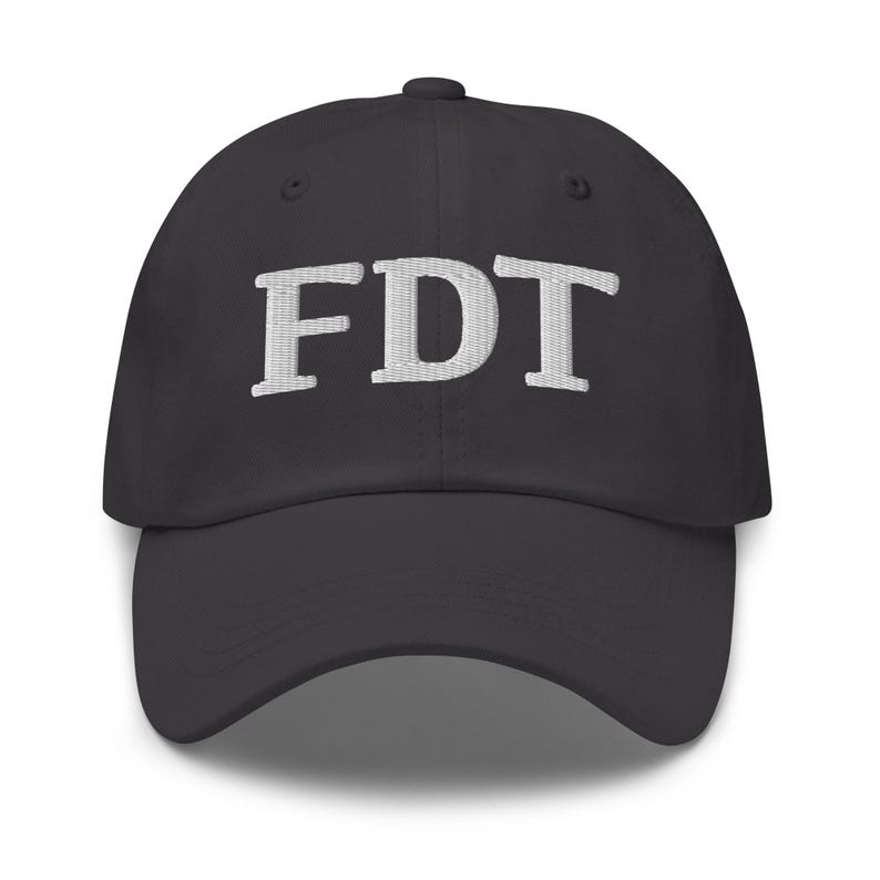 Embroidered FDT Dad hat, Fuck Trump Hat, Anti trump hat, Epstein hat, Embroidered FDT