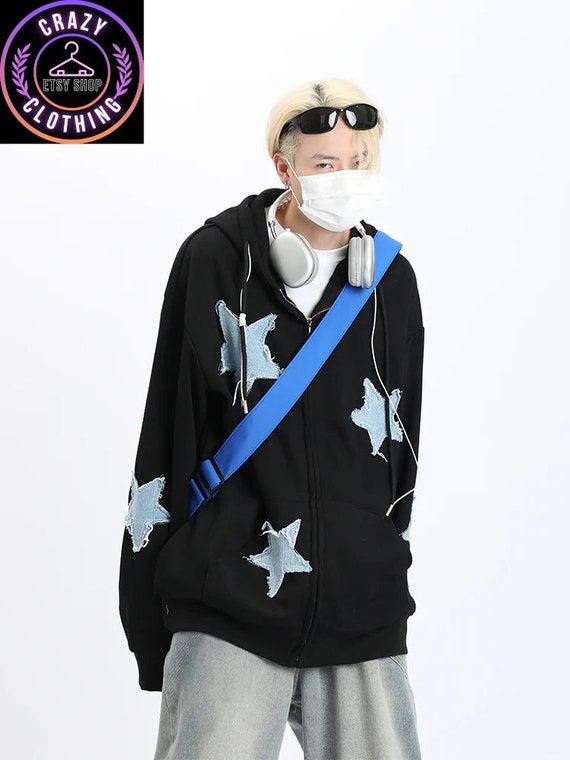 Y2K Star Zip Hoodie ジップパーカー shury itimi star zip Parker itimi shury y2k ジップパーカー