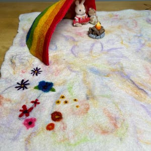 Handmade Wool Felt Wonderland: Play Mat for Endless Adventures