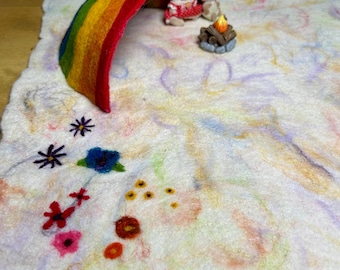 Handmade Wool Felt Wonderland: Play Mat for Endless Adventures
