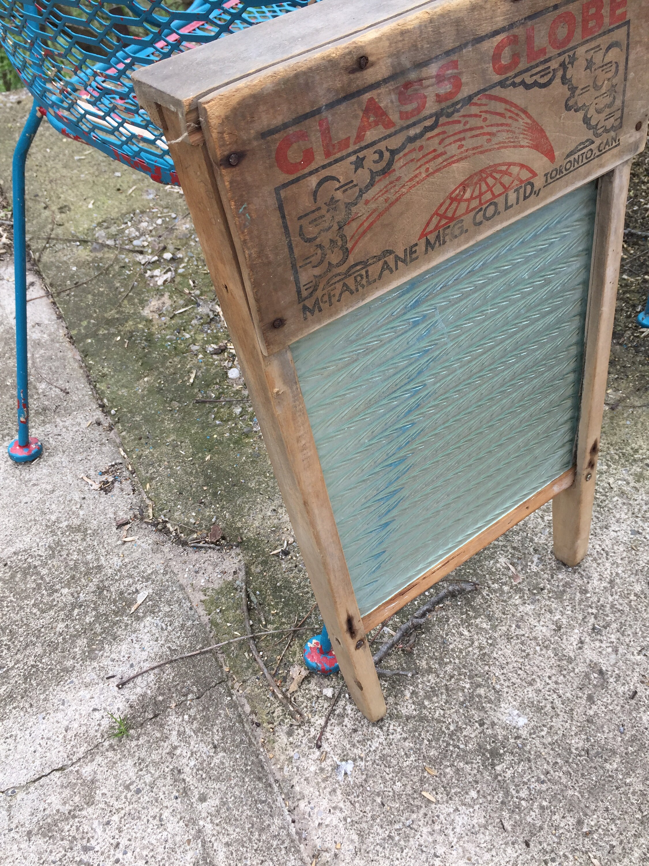 Antique Primitive Washboard Scrub Board Glass Globe McFarlane Etsy