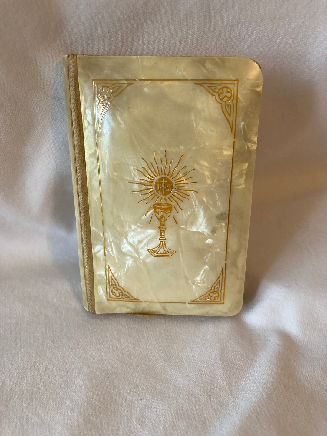 MOP Pocket Testament Bible With Pewter Jesus Cares Cross C1940 Etsy