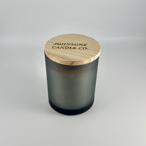 Wood wick soy container candle
