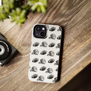Funda de teléfono de fútbol: funda protectora de fútbol americano, regalo para fanáticos del deporte, accesorios de touchdown para amantes del fútbol. imagen 6