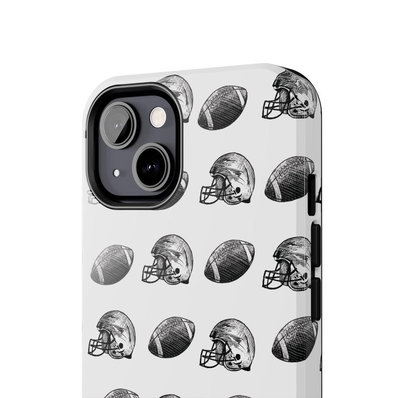 Funda de teléfono de fútbol: funda protectora de fútbol americano, regalo para fanáticos del deporte, accesorios de touchdown para amantes del fútbol. imagen 4