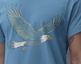 Bald Eagle T-Shirt: Patriotic USA Graphic Tee