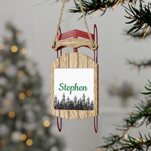 Ornament, Personalized Christmas Ornament, Custom Names, Holiday Decor, Gift, Tree Decoration