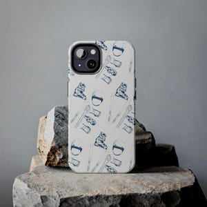 Ski Equipment Pattern Phone Case: Winter Sports Lover Gift