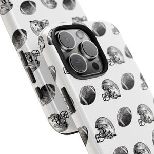 Funda de teléfono de fútbol: funda protectora de fútbol americano, regalo para fanáticos del deporte, accesorios de touchdown para amantes del fútbol. imagen 1