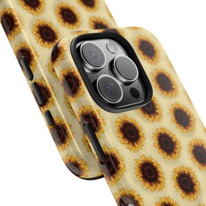 Sunflower Phone Case | Bright Floral Pattern, Nature-Inspired Glossy Design, Durable iPhone Samsung Cover, Summer or Mothers Day Gift