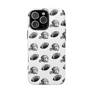 Funda de teléfono de fútbol: funda protectora de fútbol americano, regalo para fanáticos del deporte, accesorios de touchdown para amantes del fútbol. imagen 2