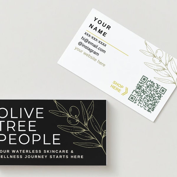 Biz Card - Olive Tree People - Your wellness journey starts here