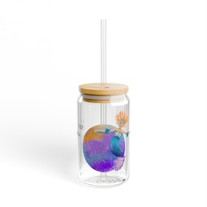 Vaso con sorbete, 16 oz
