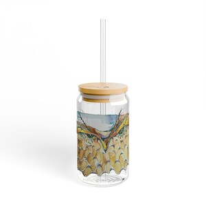 Vaso con sorbete, 16 oz