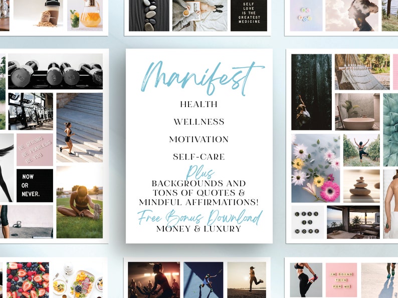 Self Care Vision Board Images | Health & Wellness, Positive ...