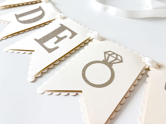 Bride to Be Banner, Bridal Shower Garland, Wedding Shower Sign, Bachelorette Party Decor, She Said Yes Sign, Engagement Party Garland