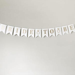 Bride to Be Banner, Bridal Shower Garland, Wedding Shower Sign, Bachelorette Party Decor, She Said Yes Sign, Engagement Party Garland image 10