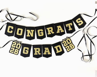 Graduation Banner, Graduation Decor, Congrats Grad, Custom Graduation Banner, Class of 2026 Banner, Personalized Party Decorations