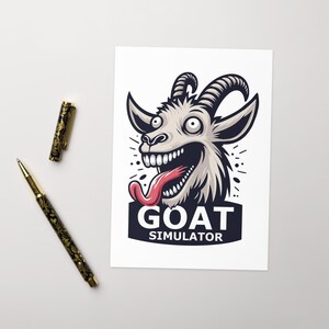 Goat Simi Grußkarte