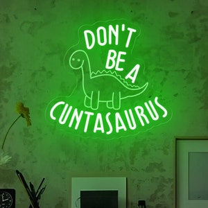 Don't Be A Cuntasaur Funny Dinosaur Decal Vinyl Sticker|Cars Trucks Vans Walls Laptop|White | 5.5 X 5.0 In |DUC2123 - Foto 11