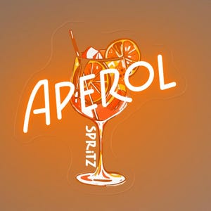 Aperol Spritz Cocktail Leuchtreklame, Cocktailraum-Wanddekor, Aperol Spritz, Cocktail Aperol Spritz Neonlicht, Spritz-Liebhaber-Geschenke, Neonbar-Schild
