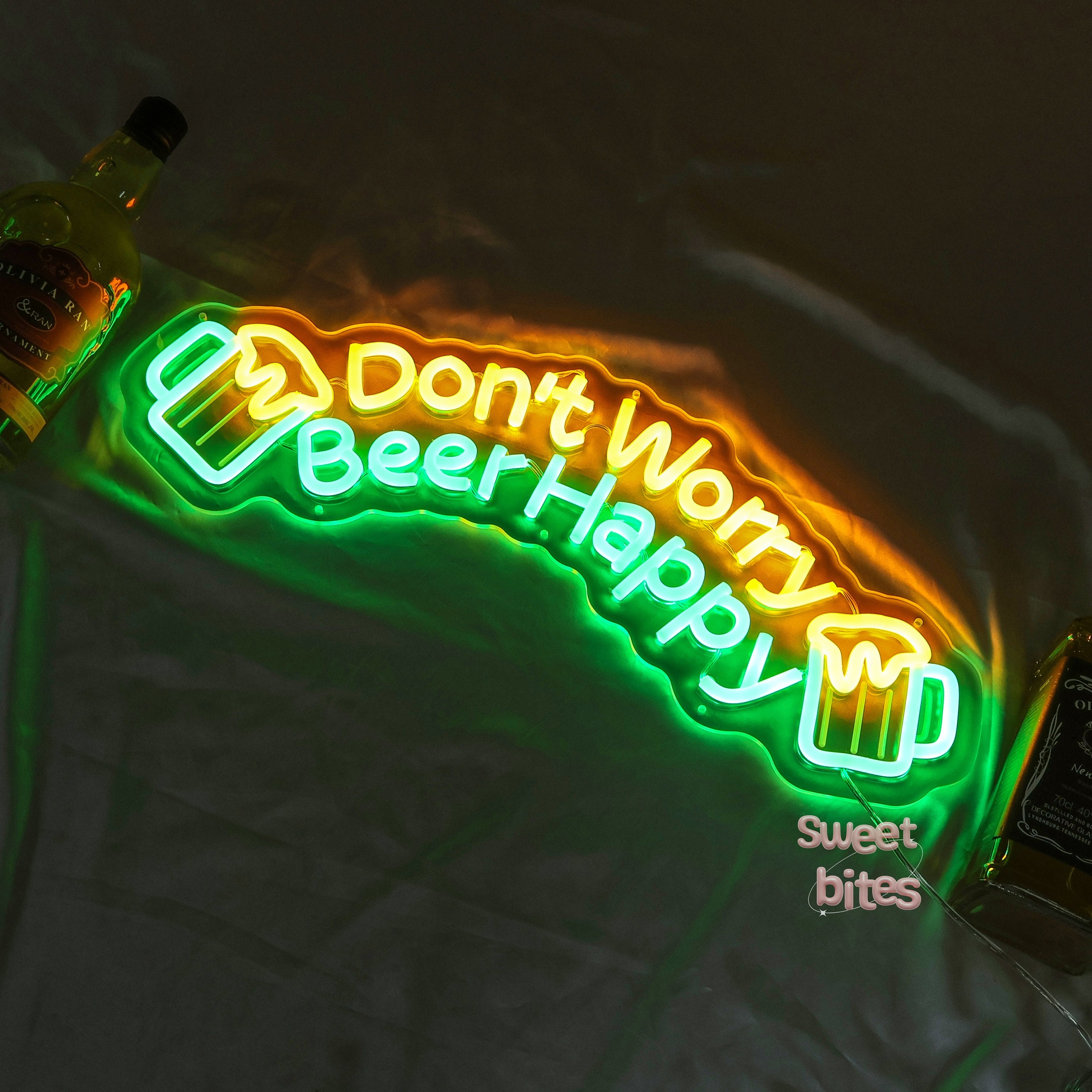 Neon Signs For Living Room Neon Sign For Wall Décor Crs Light Neon Signs Beer Bar Home Bedroom Man Cave Office Hotel Pub Cafe Neon Light With Dimmable Switch LED For Wall