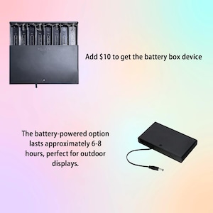 Mise à niveau sur batterie pour enseigne au néon