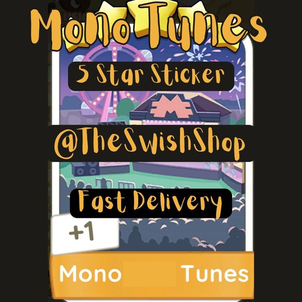 Mono Tunes - MoGo 5 Star Sticker (PLEASE READ DESC) fast delivery