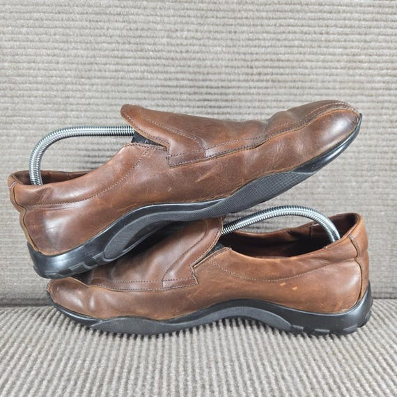 Allen Edmonds, Allen Edmonds Mens 11 D Brown Leather Slip On Loafer Vintage Shoes 4209