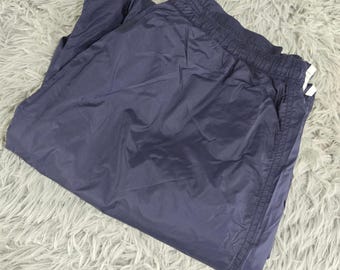 Adidas marineblauwe nylon windjack grote trainingsbroek heren – retro sportkleding