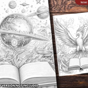Magic Book Coloring Pages for Adults and for Kids Coloring Pages ...
