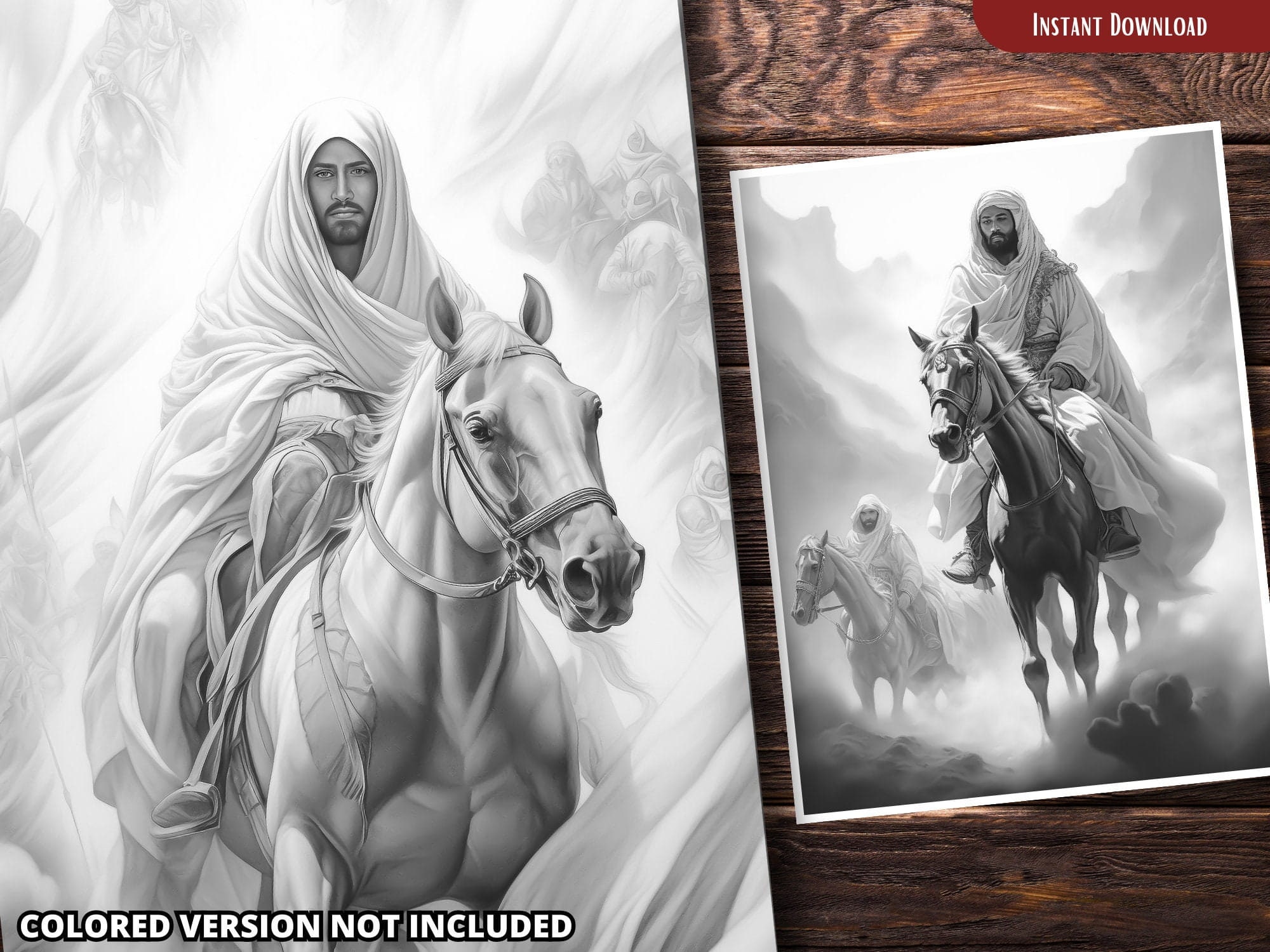 Unleash the Magic of Arabia Coloring Pages for Adults and for Kids ...
