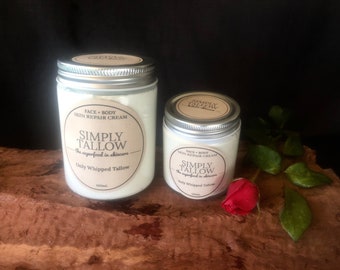 Organic ‘Only Whipped Tallow’ Face and Body Cream/Balm. Exzema Friendly, Safe for Babies & Children