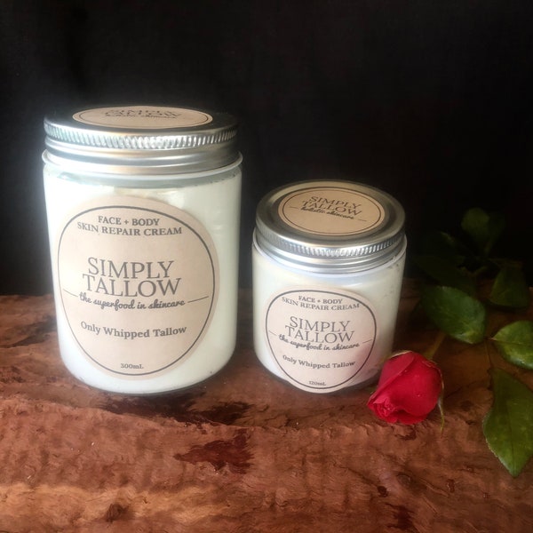 Organic Tallow Face & Body Cream with Jojoba Oil