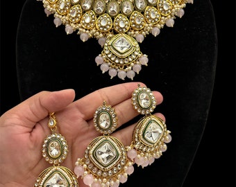 Parure de collier Kundan/ Bijoux indiens/ Parure de collier/ Bijoux Bollywood/ Bijoux de mariage