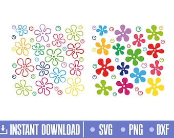 Ocean Bottom Flowers svg, Island Flowers svg, Png, Cut files for Cricut and Silhouette, instant download, COD077