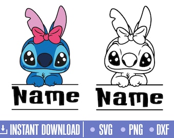 Stitch Svg, Ohana SVG, Family Svg, Cut files for Cricut and Silhouette Svg, png, instant download, COD043