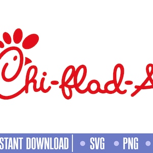 Puede incluir: Logotipo rojo y blanco para Chick-fil-A, una cadena de restaurantes de comida rápida especializada en sándwiches de pollo. El logotipo presenta un pollo estilizado con una cara sonriente y el texto "Chick-fil-A" en una fuente cursiva roja.